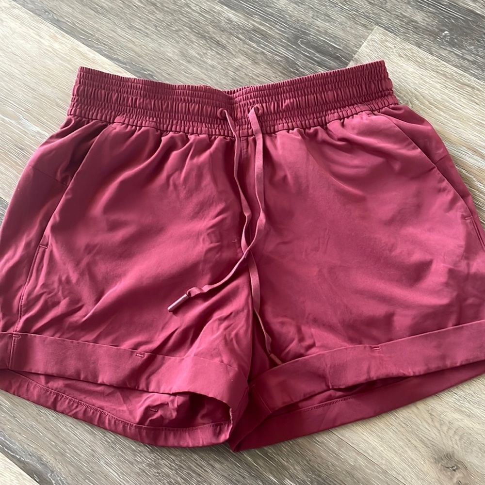 Lululemon Maroon Spring Break Away Shorts